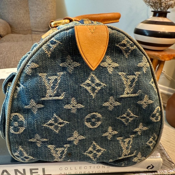AUTH Louis Vuitton Denim NEO SPEEDY handbag - Picture 7 of 16